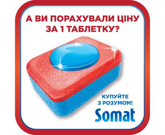 Таблетки для посудомийних машин Somat All in 1 24 шт (9000101347814), зображення 2 Таблетки для посудомийних машин Somat All in 1 24 шт (9000101347814), зображення 2