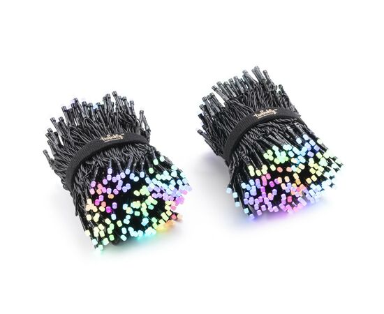Гирлянда Twinkly Smart LED Strings RGB 600, BT + WiFi, Gen II, IP44 кабель че (TWS600STP-BEU), изображение 2 Гирлянда Twinkly Smart LED Strings RGB 600, BT + WiFi, Gen II, IP44 кабель че (TWS600STP-BEU), изображение 2
