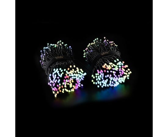 Гирлянда Twinkly Smart LED Strings RGB 600, BT + WiFi, Gen II, IP44 кабель че (TWS600STP-BEU), изображение 8 Гирлянда Twinkly Smart LED Strings RGB 600, BT + WiFi, Gen II, IP44 кабель че (TWS600STP-BEU), изображение 8