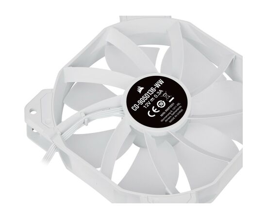Кулер для корпуса Corsair SP120 RGB ELITE White (CO-9050137-WW), изображение 8 Кулер для корпуса Corsair SP120 RGB ELITE White (CO-9050137-WW), изображение 8