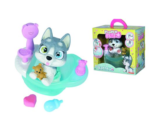 Игровой набор Simba Pamper Petz Купание хаски с ванной и аксессуарами (5953560)