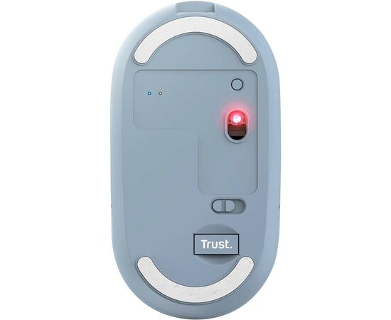 Мышка Trust Puck Wireless/Bluetooth Silent Blue (24126), изображение 3 Мышка Trust Puck Wireless/Bluetooth Silent Blue (24126), изображение 3