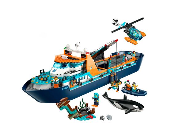 Конструктор LEGO City Арктический исследовательский корабль 815 деталей (60368), изображение 2 Конструктор LEGO City Арктический исследовательский корабль 815 деталей (60368), изображение 2