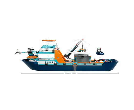 Конструктор LEGO City Арктический исследовательский корабль 815 деталей (60368), изображение 9 Конструктор LEGO City Арктический исследовательский корабль 815 деталей (60368), изображение 9