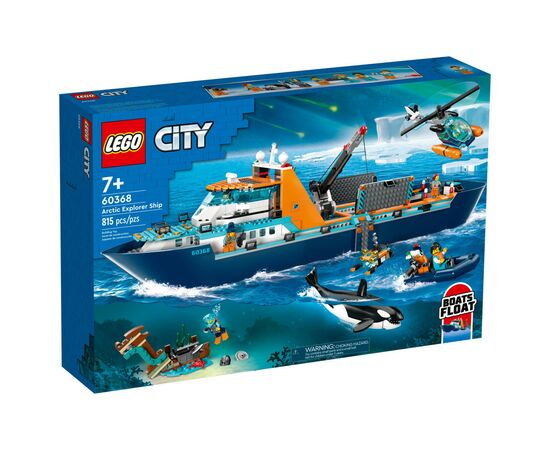 Конструктор LEGO City Арктический исследовательский корабль 815 деталей (60368)