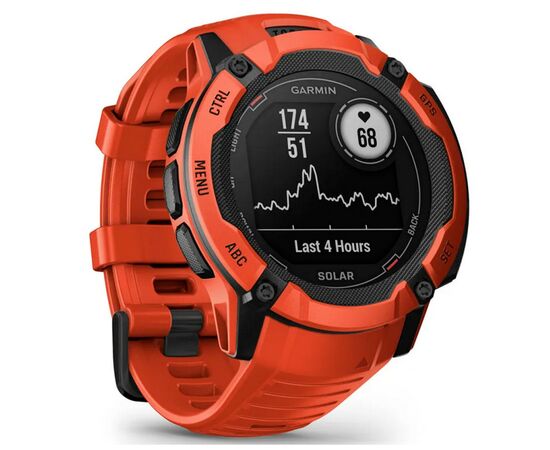 Смарт-часы Garmin Instinct 2X, Solar, Flame Red, GPS (010-02805-01), изображение 3 Смарт-часы Garmin Instinct 2X, Solar, Flame Red, GPS (010-02805-01), изображение 3