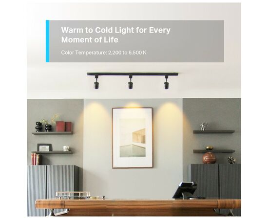 Умная лампочка TP-Link Tapo L630 N300 GU10 (TAPO-L630), изображение 10 Умная лампочка TP-Link Tapo L630 N300 GU10 (TAPO-L630), изображение 10