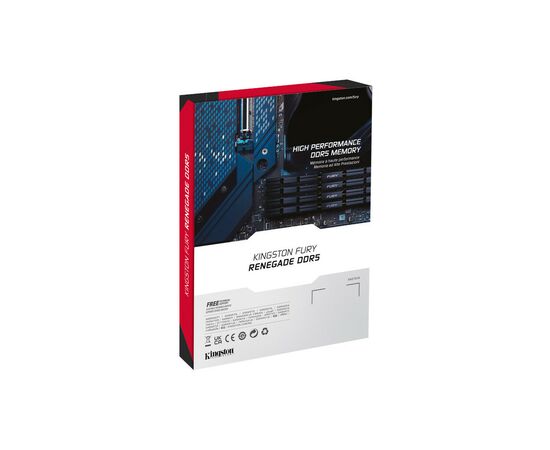 Модуль памяти для компьютера DDR5 24GB 7200 MHz Renegade Silver XMP Kingston Fury (ex.HyperX) (KF572C38RS-24), изображение 8 Модуль памяти для компьютера DDR5 24GB 7200 MHz Renegade Silver XMP Kingston Fury (ex.HyperX) (KF572C38RS-24), изображение 8
