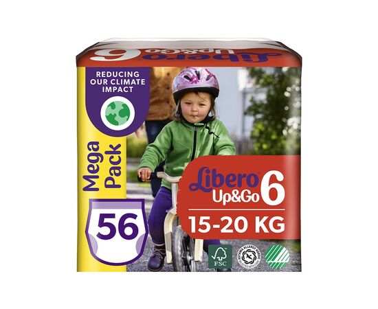 Подгузник Libero UpGo 6 13-20 кг 56 шт (7322541090580)