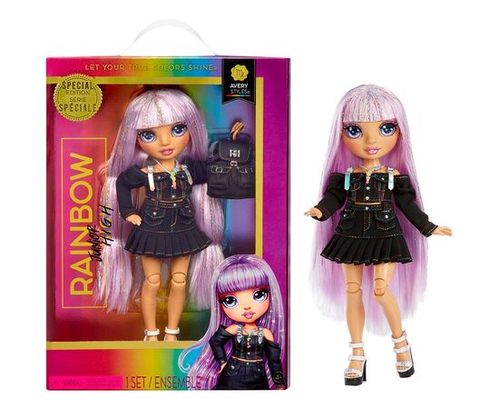 Кукла Rainbow High серии Junior High PJ Party - Эйвери Стайлз (590798), изображение 6 Кукла Rainbow High серии Junior High PJ Party - Эйвери Стайлз (590798), изображение 6