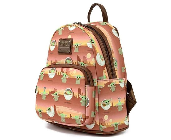 Рюкзак школьный Loungefly Star Wars The Mandalorian - The Child Baby Yoda Mini Backpack (STBK0201), изображение 3 Рюкзак школьный Loungefly Star Wars The Mandalorian - The Child Baby Yoda Mini Backpack (STBK0201), изображение 3