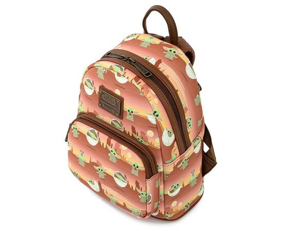 Рюкзак школьный Loungefly Star Wars The Mandalorian - The Child Baby Yoda Mini Backpack (STBK0201), изображение 4 Рюкзак школьный Loungefly Star Wars The Mandalorian - The Child Baby Yoda Mini Backpack (STBK0201), изображение 4