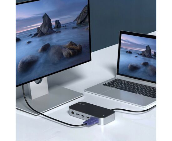 Концентратор Choetech USB-C 15-in-1 HDMI/PD/CR/LAN/USB-A/USB-C/AUX/VGA/DP (HUB-M52-GY), изображение 7 Концентратор Choetech USB-C 15-in-1 HDMI/PD/CR/LAN/USB-A/USB-C/AUX/VGA/DP (HUB-M52-GY), изображение 7