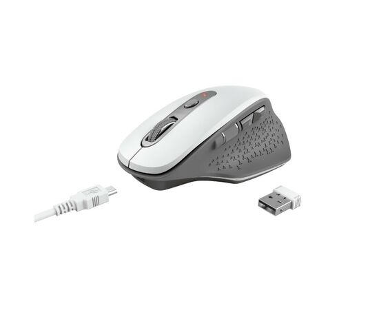 Мышка Trust Ozaa Rechargeable Wireless White (24035), изображение 11 Мышка Trust Ozaa Rechargeable Wireless White (24035), изображение 11