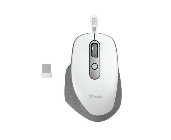 Мышка Trust Ozaa Rechargeable Wireless White (24035), изображение 12 Мышка Trust Ozaa Rechargeable Wireless White (24035), изображение 12