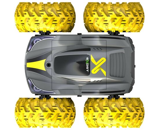 Радиоуправляемая игрушка Silverlit Exost 360 CROSS II, 118 2,4 ГГц, желтая (20257-3), изображение 8 Радиоуправляемая игрушка Silverlit Exost 360 CROSS II, 118 2,4 ГГц, желтая (20257-3), изображение 8