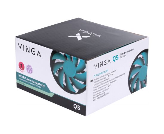 Кулер для процессора Vinga Q5, изображение 9 Кулер для процессора Vinga Q5, изображение 9