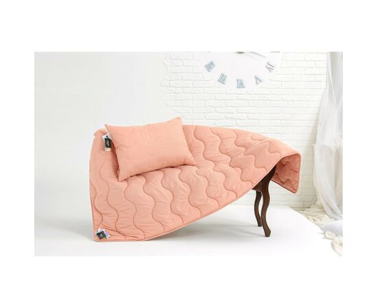 Ковдра MirSon Набір бавовняний Всесезонний №1747 Eco Light Coral Ковдра 140x205 + подушка 50x70 середня (2200003709612), зображення 3 Ковдра MirSon Набір бавовняний Всесезонний №1747 Eco Light Coral Ковдра 140x205 + подушка 50x70 середня (2200003709612), зображення 3