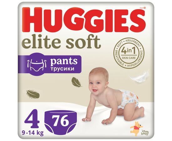 Подгузник Huggies Elite Soft 4 (9-14 кг) Box 76 шт (5029053582450)