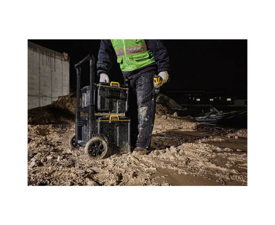Ящик для инструментов DeWALT комплект TOUGHSYSTEM 2.0, 3 ящика на тележке (DWST83401-1), изображение 2 Ящик для инструментов DeWALT комплект TOUGHSYSTEM 2.0, 3 ящика на тележке (DWST83401-1), изображение 2