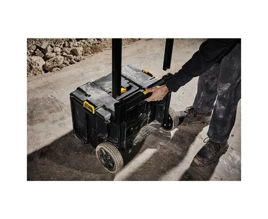 Ящик для инструментов DeWALT комплект TOUGHSYSTEM 2.0, 3 ящика на тележке (DWST83401-1), изображение 6 Ящик для инструментов DeWALT комплект TOUGHSYSTEM 2.0, 3 ящика на тележке (DWST83401-1), изображение 6