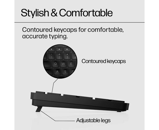Клавиатура HP 450 Programmable Wireless UA Black (4R184AA), изображение 8 Клавиатура HP 450 Programmable Wireless UA Black (4R184AA), изображение 8