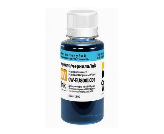 Чорнило ColorWay Epson L800 Light Cyan EU800LC (CW-EU800LC01)