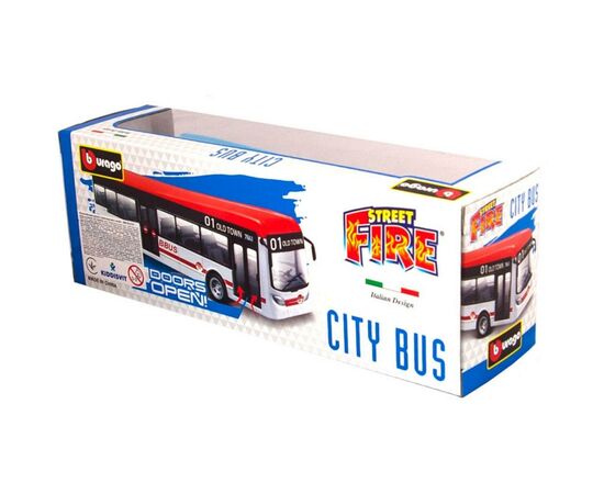 Спецтехника Bburago City Bus Автобус (18-32102), изображение 8 Спецтехника Bburago City Bus Автобус (18-32102), изображение 8