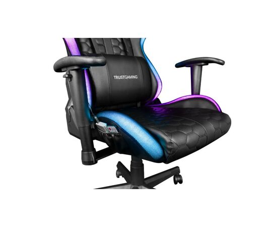 Кресло игровое Trust GXT 716 Rizza RGB BLACK (23845), изображение 9 Кресло игровое Trust GXT 716 Rizza RGB BLACK (23845), изображение 9