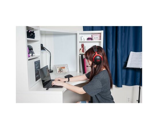 Наушники HyperX Cloud II Wireless Black-red (4P5K4AA), изображение 10 Наушники HyperX Cloud II Wireless Black-red (4P5K4AA), изображение 10
