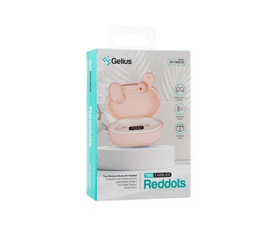 Наушники Gelius Pro Reddots TWS Earbuds GP-TWS010 Pink (00000082298), изображение 4 Наушники Gelius Pro Reddots TWS Earbuds GP-TWS010 Pink (00000082298), изображение 4