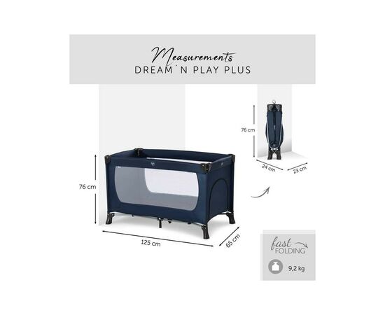 Детский манеж Hauck Dream N Play Plus (Navy/Aqua) (60366-6), изображение 8 Детский манеж Hauck Dream N Play Plus (Navy/Aqua) (60366-6), изображение 8