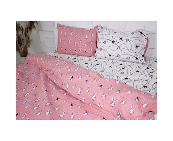 Постільна білизна MirSon Бязь Ranforce Elite 17-0528 Bunnies pink Сімейний (2200004682266), зображення 2 Постільна білизна MirSon Бязь Ranforce Elite 17-0528 Bunnies pink Сімейний (2200004682266), зображення 2