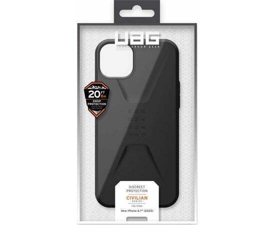Чехол для моб. телефона Uag Apple iPhone 14 Plus Civilian, Black (114041114040), изображение 11