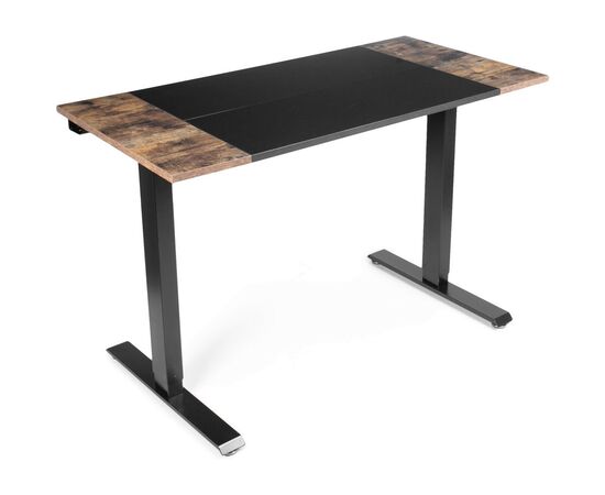 Компьютерный стол Barsky User black/antic wood 1200*600 (VRU_el-01), изображение 2 Компьютерный стол Barsky User black/antic wood 1200*600 (VRU_el-01), изображение 2