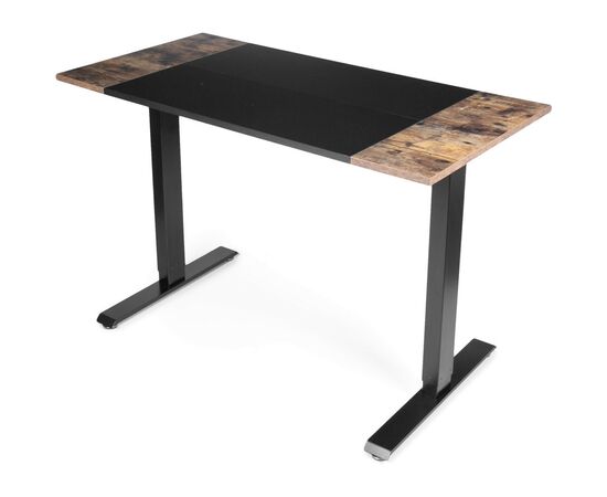 Компьютерный стол Barsky User black/antic wood 1200*600 (VRU_el-01), изображение 3 Компьютерный стол Barsky User black/antic wood 1200*600 (VRU_el-01), изображение 3