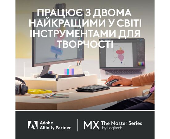 Мышка Logitech MX Master 3S For Mac Performance Wireless Space Grey (910-006571), изображение 11 Мышка Logitech MX Master 3S For Mac Performance Wireless Space Grey (910-006571), изображение 11
