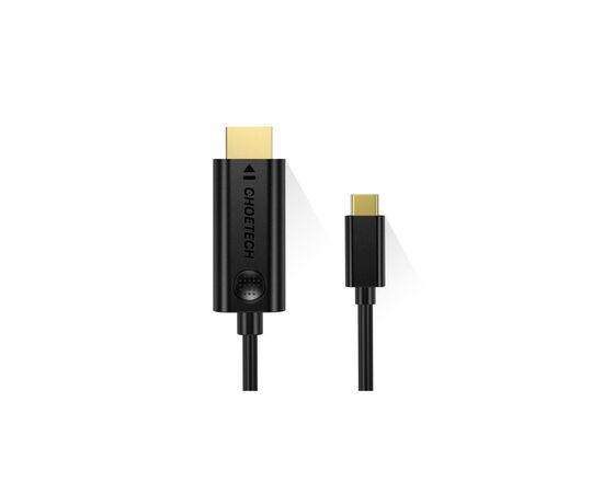 Кабель мультимедийный USB-C to HDMI 3.0m 4K 30Hz Choetech (XCH-0030BK), изображение 2 Кабель мультимедийный USB-C to HDMI 3.0m 4K 30Hz Choetech (XCH-0030BK), изображение 2