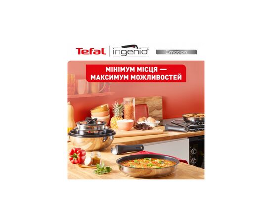 Набор посуды Tefal Ingenio Emotion 10 предметів (L897SA74), зображення 9 Набор посуды Tefal Ingenio Emotion 10 предметів (L897SA74), зображення 9
