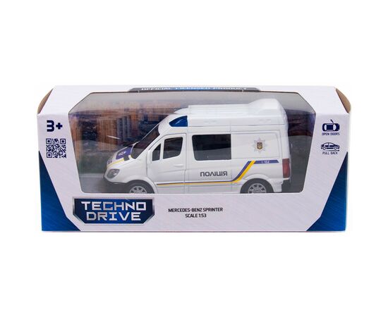 Машина Techno Drive Mercedes-Benz Sprinter Полиция (250294), изображение 11 Машина Techno Drive Mercedes-Benz Sprinter Полиция (250294), изображение 11