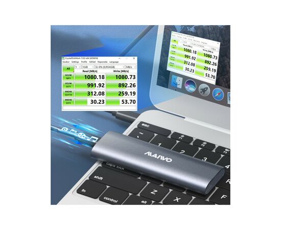 Карман внешний Maiwo M.2 SSD (K1689), изображение 8 Карман внешний Maiwo M.2 SSD (K1689), изображение 8