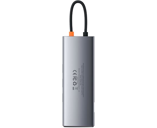 Концентратор Baseus USB3.1 Type-C to USB C(PD)100W/HDMI 4K 30Hz/VGA/USB3.2/RJ45/SD+TF,9in1 Grey (CAHUB-CU0G), изображение 4 Концентратор Baseus USB3.1 Type-C to USB C(PD)100W/HDMI 4K 30Hz/VGA/USB3.2/RJ45/SD+TF,9in1 Grey (CAHUB-CU0G), изображение 4
