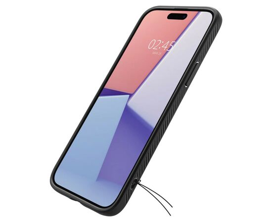 Чехол для мобильного телефона Spigen Apple iPhone 15 Liquid Air Matte Black (ACS06790), изображение 8 Чехол для мобильного телефона Spigen Apple iPhone 15 Liquid Air Matte Black (ACS06790), изображение 8
