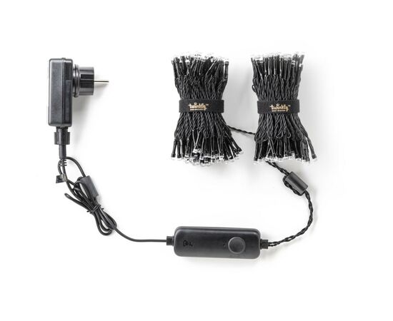 Гирлянда Twinkly Smart LED Strings RGBW 400, BT + WiFi, Gen II, IP44, кабель (TWS400SPP-BEU), изображение 4 Гирлянда Twinkly Smart LED Strings RGBW 400, BT + WiFi, Gen II, IP44, кабель (TWS400SPP-BEU), изображение 4