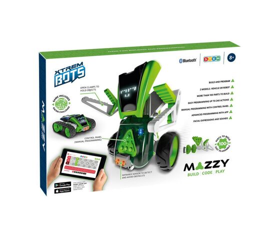 Интерактивная игрушка Blue Rocket Робот Mazzy STEM (XT380851), изображение 2 Интерактивная игрушка Blue Rocket Робот Mazzy STEM (XT380851), изображение 2