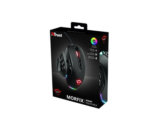 Мишка Trust GXT 970 Morfix Customisable Black (23764), зображення 3 Мишка Trust GXT 970 Morfix Customisable Black (23764), зображення 3