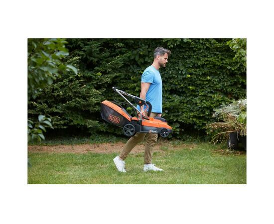 Газонокосилка Black&Decker аккумуляторная 18 В, 4.0 Ач, 32 см, 2 АКБ и ЗУ (BCMW33184L2), изображение 12 Газонокосилка Black&Decker аккумуляторная 18 В, 4.0 Ач, 32 см, 2 АКБ и ЗУ (BCMW33184L2), изображение 12