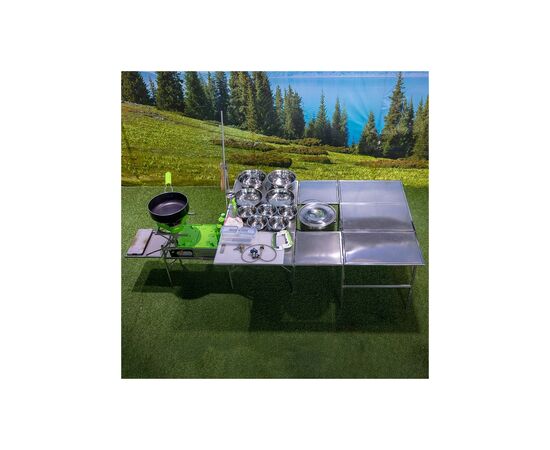 Набор кемпинговой мебели Naturehike портативна кухня зі столом та посудом BRS-96 (BRS-96), изображение 11