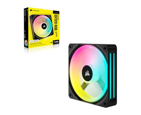 Кулер для корпуса Corsair iCUE Link QX120 RGB PWM (CO-9051001-WW), изображение 10 Кулер для корпуса Corsair iCUE Link QX120 RGB PWM (CO-9051001-WW), изображение 10
