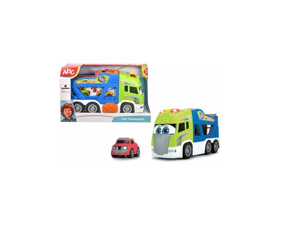 Спецтехніка Dickie Toys Транспортер Хеппі. Скання з м'якою машинкою зі звуковими та світловими ефектами 42 см (3817003), зображення 2 Спецтехніка Dickie Toys Транспортер Хеппі. Скання з м'якою машинкою зі звуковими та світловими ефектами 42 см (3817003), зображення 2